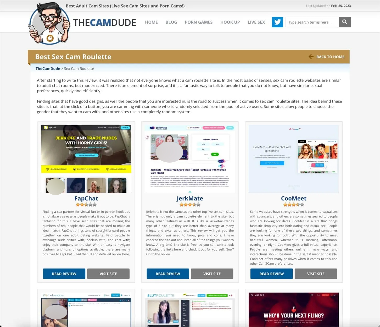 What is Sex Cam Roulette?