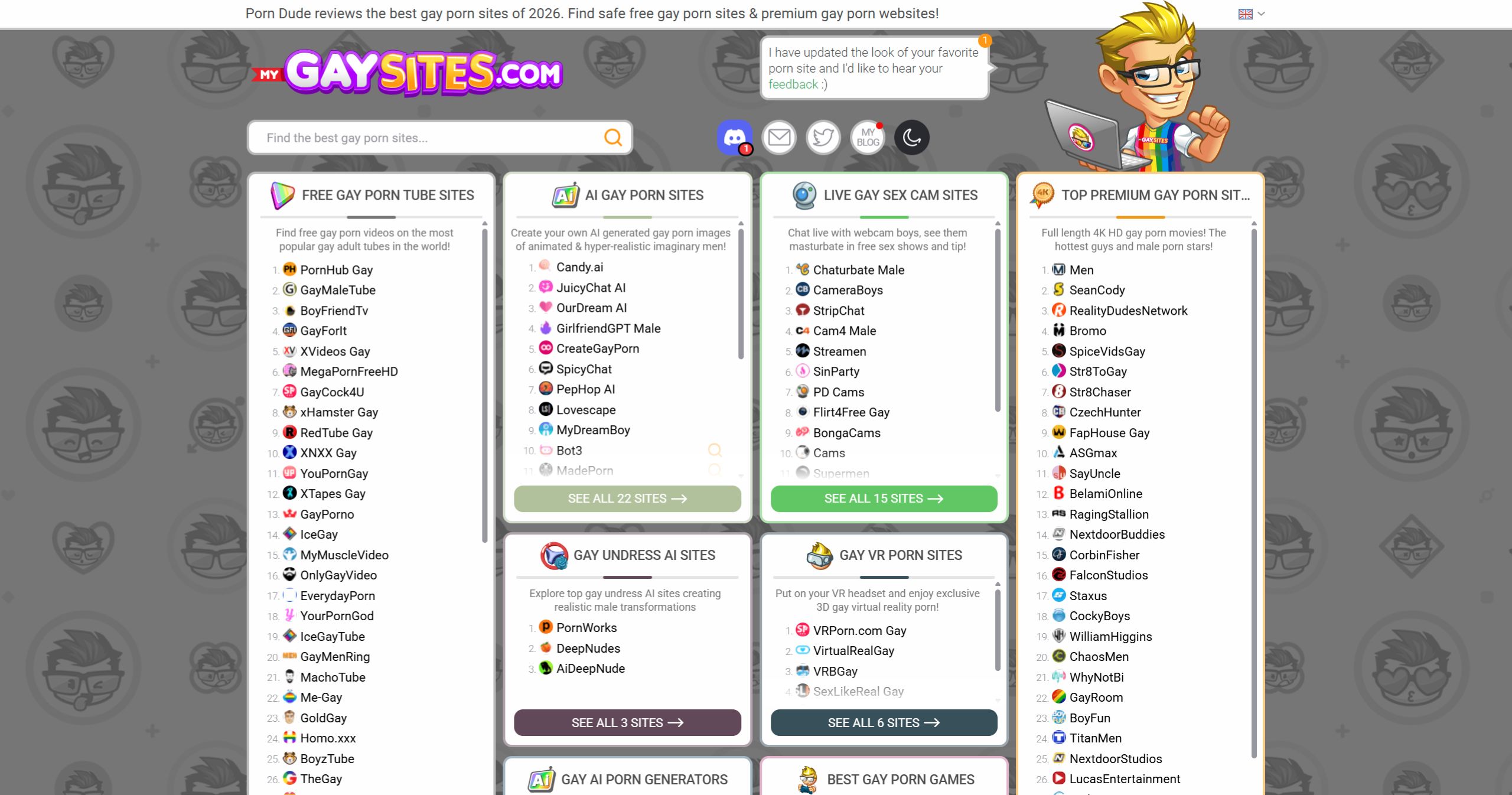 MyGaySites: The Fastest Way to Find a New Favorite